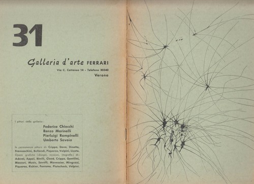Bollettino galleria arte - galleria, d'arte